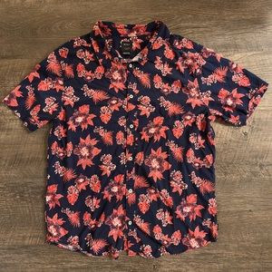 XL RVCA Button Up Short Sleeve Shirt